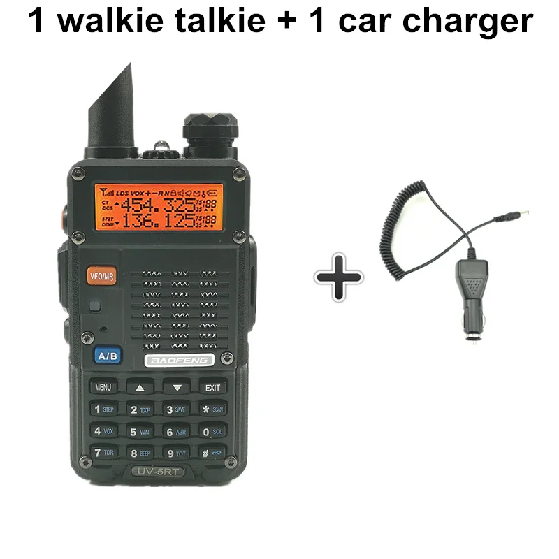 Baofeng, UV-5RT, Охотничья рация, охранная защита, интерфон UV 5RT, расширенный любительский Baofeng, UV-5R, CB, радиостанция UV5R Telsiz - Цвет: Add a car charger