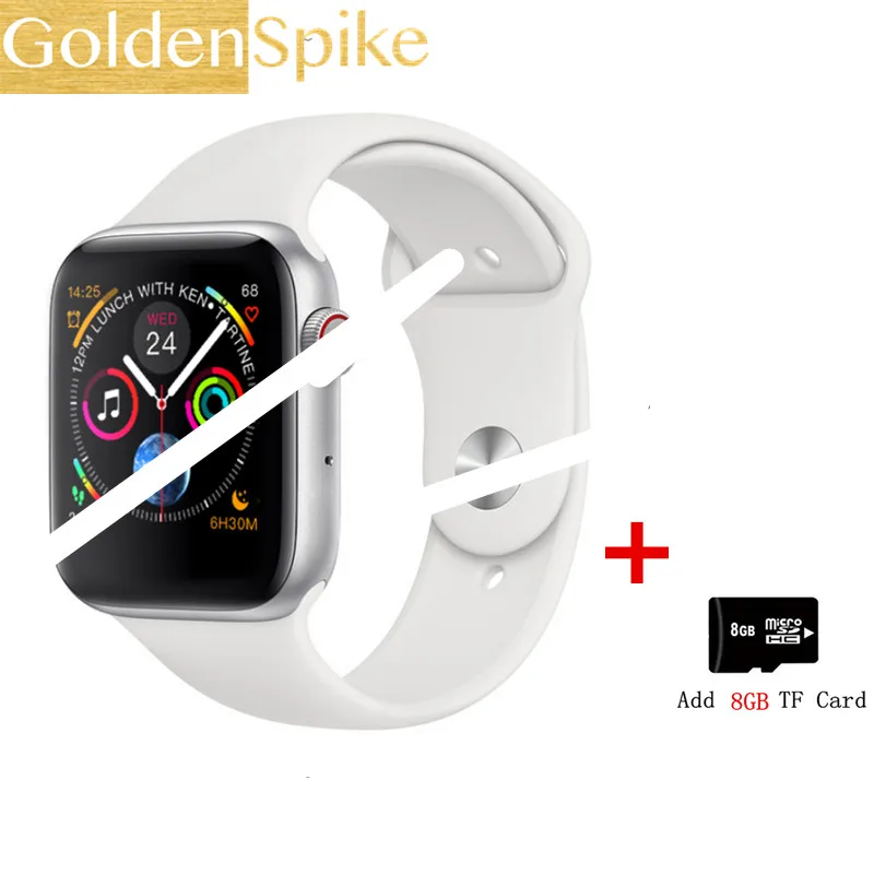 W34 Смарт часы 44 мм часы 4 сердечный ритм SmartWatch чехол для apple iPhone Android телефон IWO 5 6 Обновление не apple Watch PK P68 A1