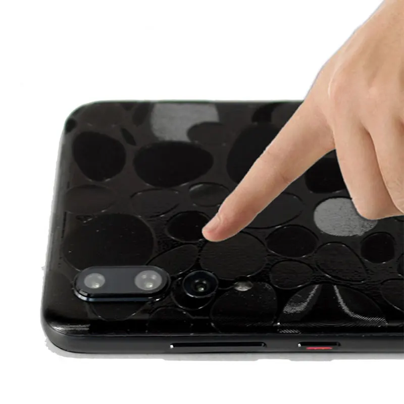 3D Matte Protective Phone Sticker Honeycomb Grain Wrap SkinsBack Membrane Paste Film for Huawei P20/P20pro Stone optional |
