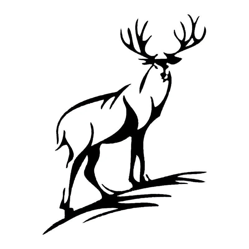 11 2*15 см модная наклейка Hirsch Geweih Jager Wild Jagd Олень Охота художественная Татуировка