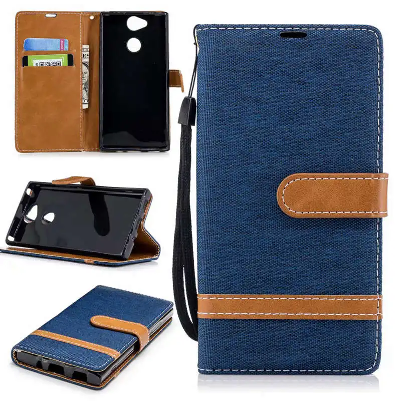 Для sony Xperia 10 XA2 Ультра чехол из джинсовой ткани Coque Etui чехол для sony Xperia XA1 Plus XZ1 Compact XZ Премиум ТПУ чехол