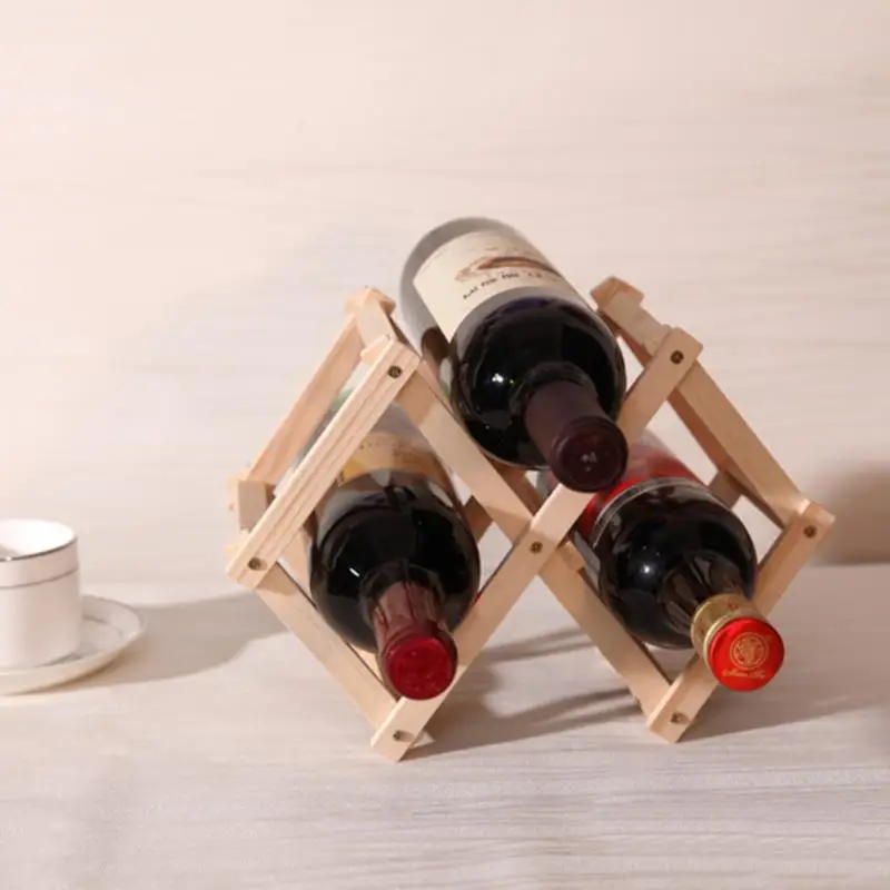 Винный шкаф деревянный складной классический держатель для красного вина 3