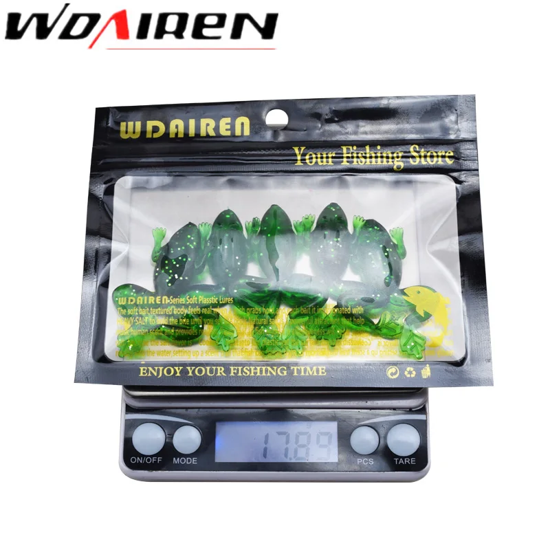 5 шт. силиконовая рыболовная приманка 50 мм/3 г|frog lure|fishing lurequality lure |