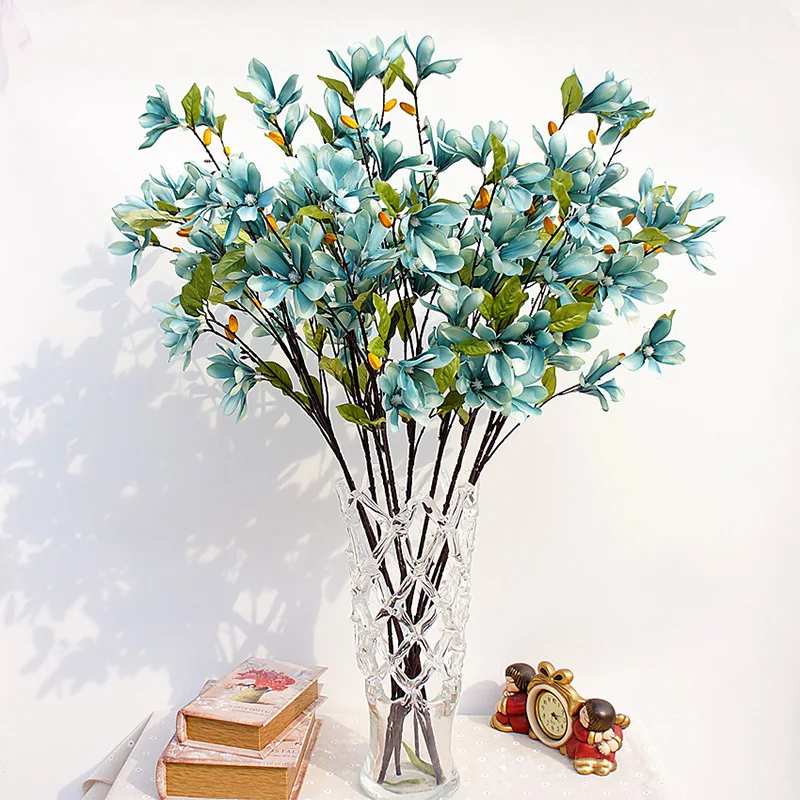 Искусственные Шелковые магнолии искусственные цветы свадебные украшения для