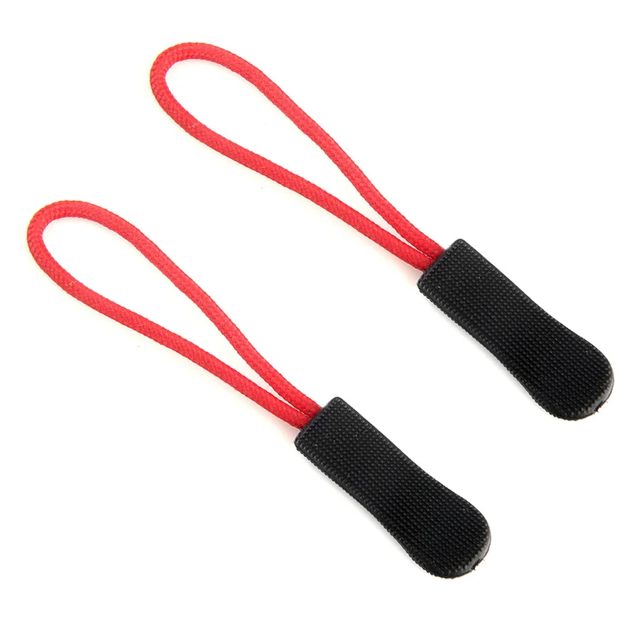 100 шт. ярлыки для молнии из ПВХ|zip cord|zipper pull cordzipper |