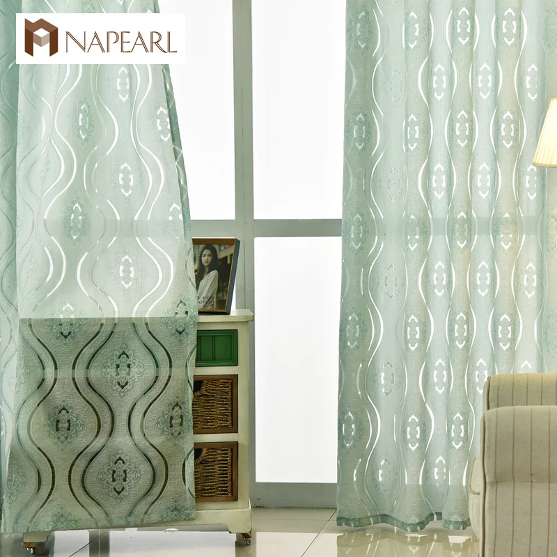 NAPEARL, 1 шт., Современные жаккардовые занавески, украшение для дома, занавески для гостиной, оконные шторы, драпированная панель, готовые дешевые занавески