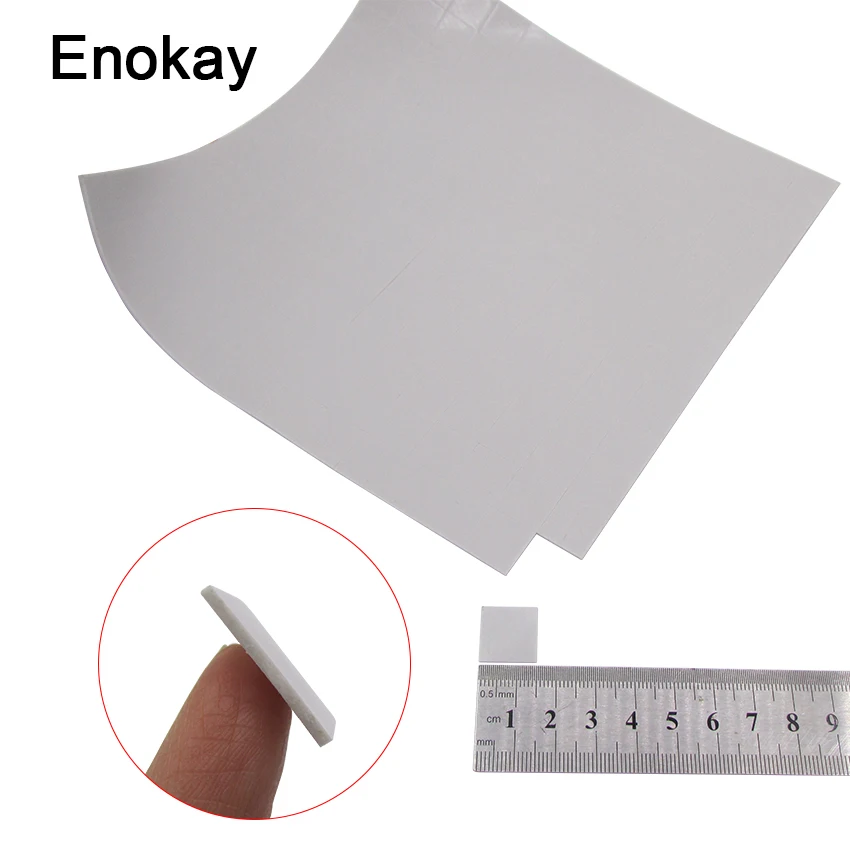 Enokay 338 шт. мини 15x15x1 мм IC чип Xbox PS PC VGA Чипсет Радиатор силиконовый белый тепловой