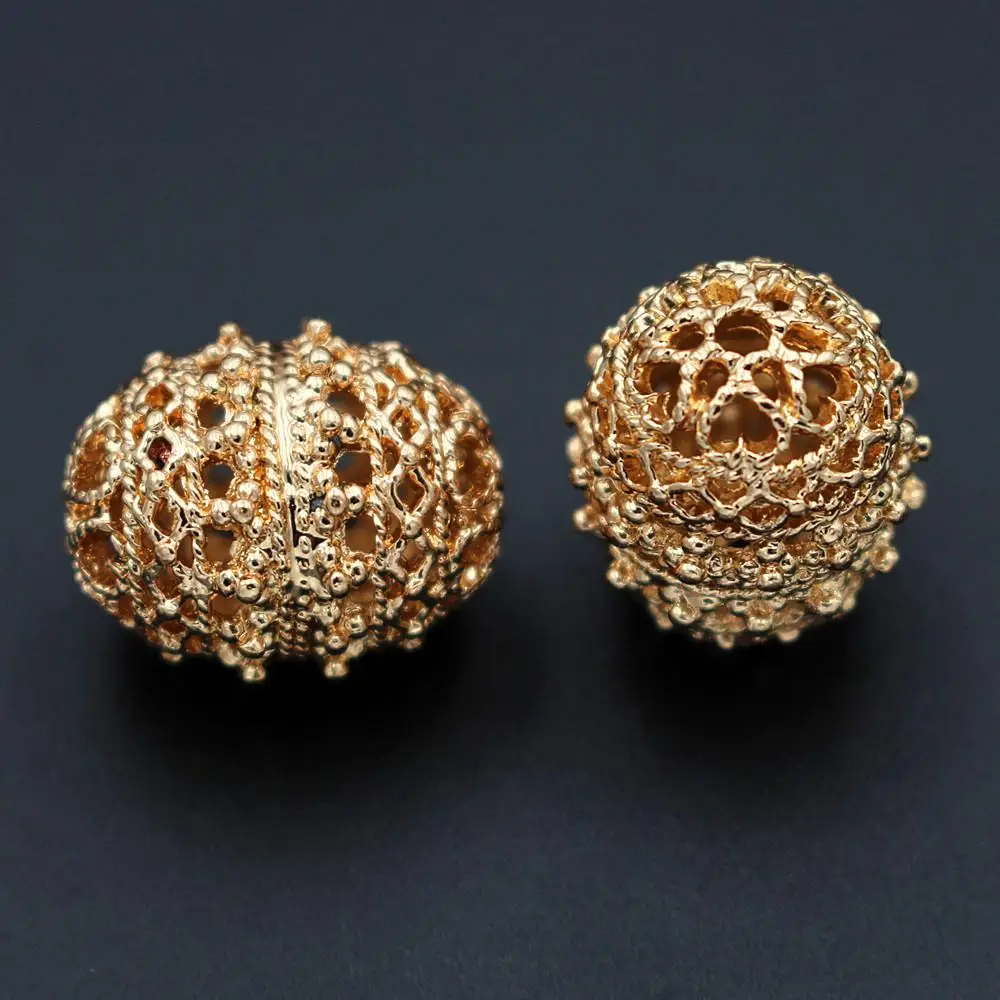 Дубай искусственная филигрань цветок овальные разъемы для барабана фурнитура