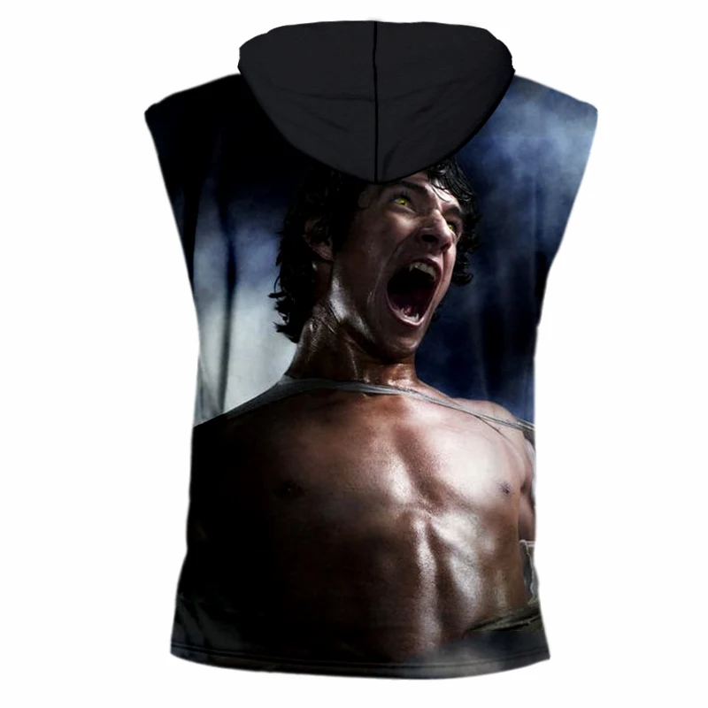 OGKB Новое поступление Для мужчин майка без рукавов с круглым вырезом капюшоном