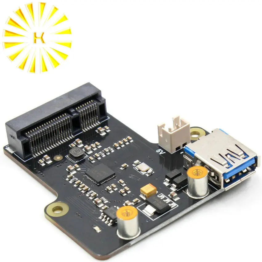

Raspberry pi X850 mSATA SSD disk expansion board supports 1TB USB 3.0