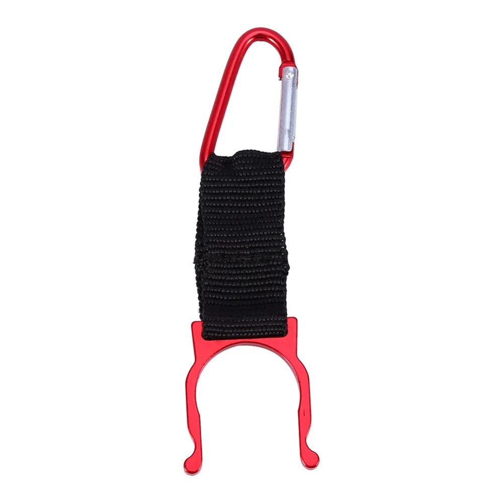 Алюминиевый держатель с карабином для бутылки водой 1 шт. крючком и пряжкой