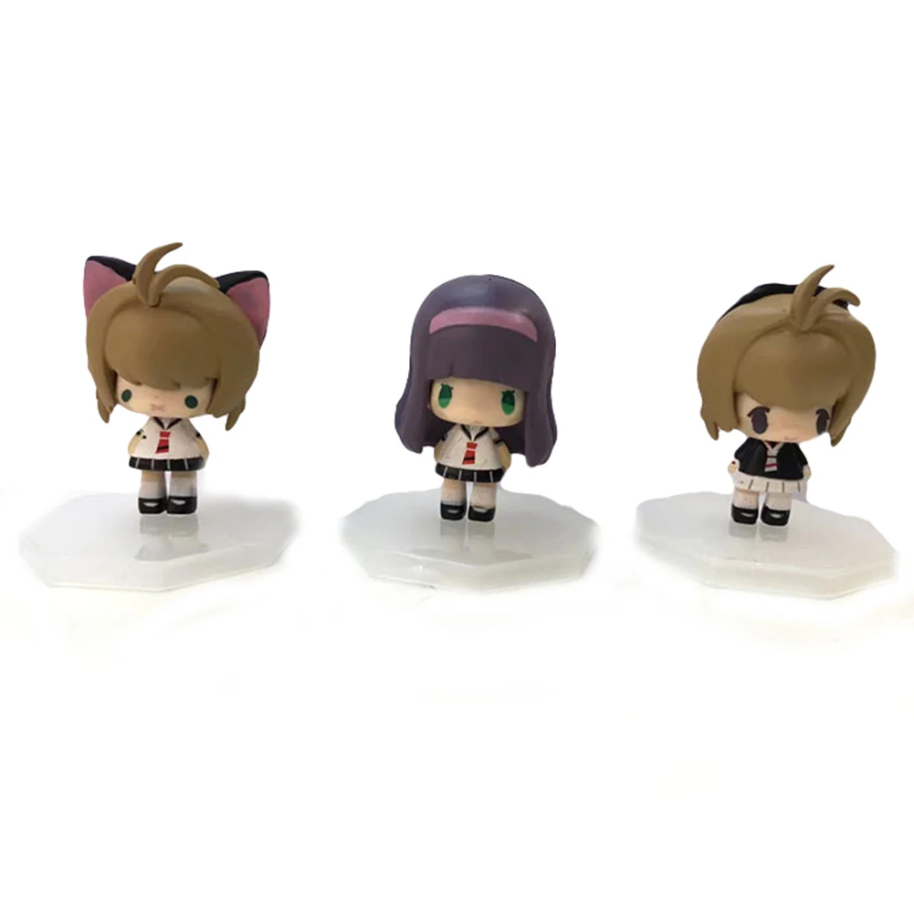 ELBCOS Card Captor Sakura Kinomoto Li Syaoran Daidouji Tomoyo 6 см/2 4 &quotQver Модель Фигурки игрушки|Игровые