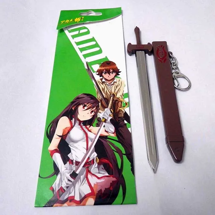 Оптовая продажа/Розничная Аниме Akame ga kill! брелок для ключей куроме в виде меча с