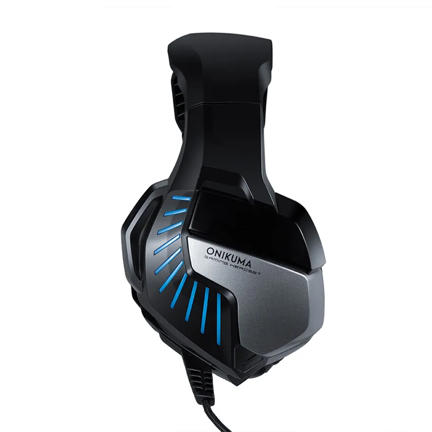 ONIKUMA K5 Pro PS4 гарнитура шлем PC Gamer стерео Бас Игровые наушники с микрофоном светодиодный фонарь для ноутбука планшета Xbox One