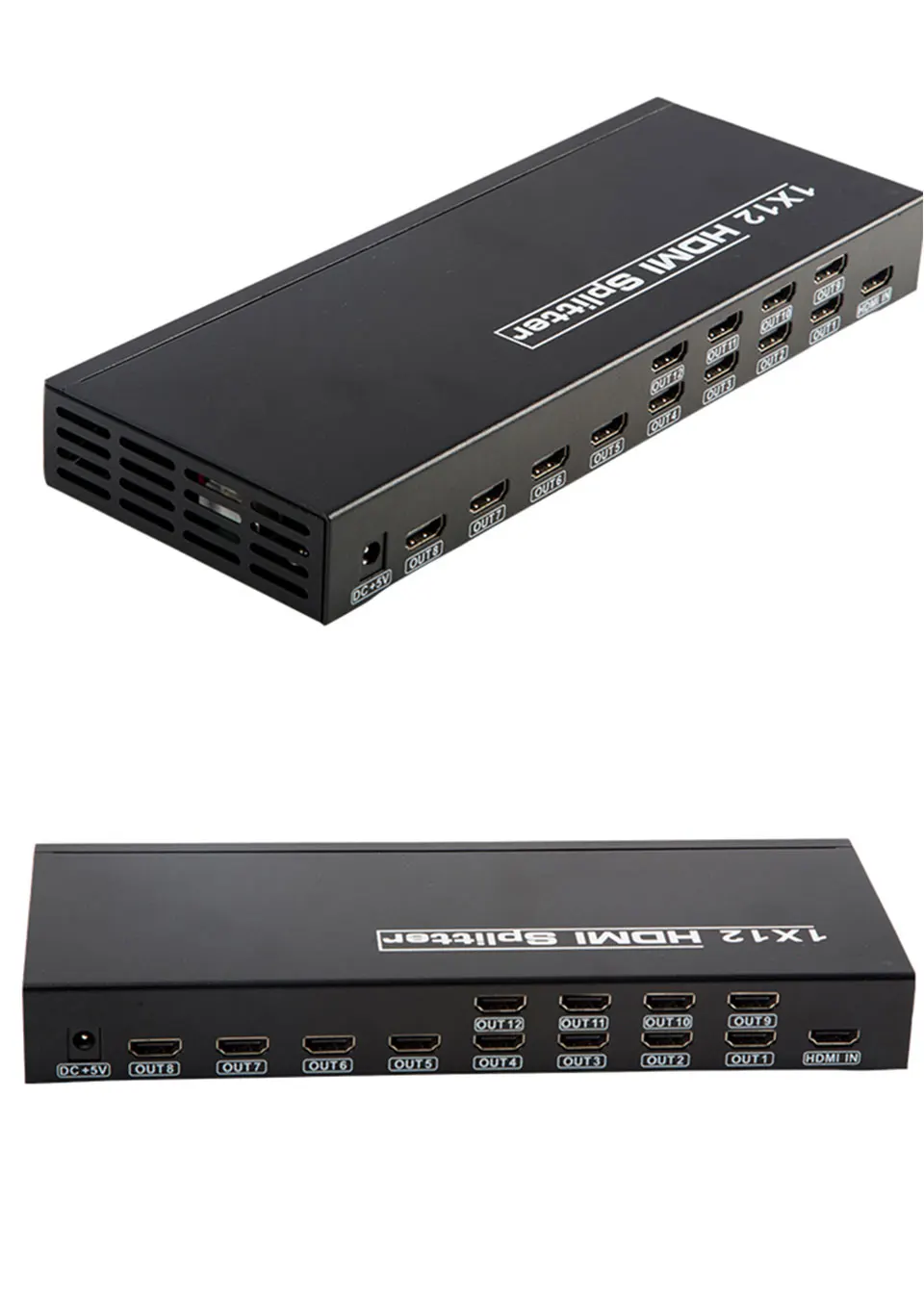 HDMI разветвитель распределитель 1X12 видео настенный контроллер 1 в 12 выход 4 k@ 30Hz EDID RS232 для ПК DVD lcd, Plug and Play