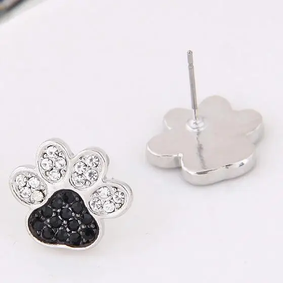 Женские серьги гвоздики в виде собачьей лапы|animal earrings for women|animal earringsstud |