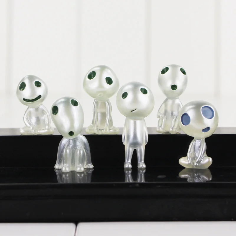 6 шт./компл. светящиеся эльфы фигурки героев мультфильмов Хаяо Миядзаки Принцесса