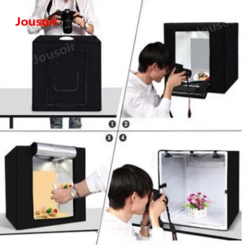 LED Studio 60cm Light Box Set Small Camera Dimmable Style Desktop CD50 T06 | Электроника