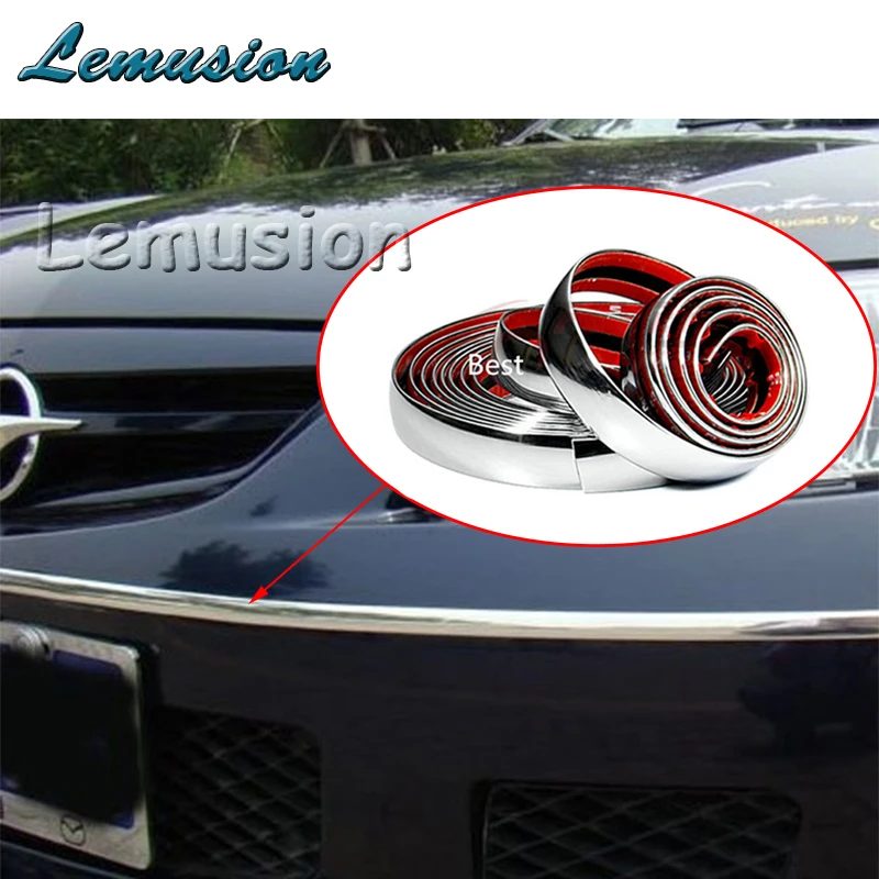 Автомобильная Наклейка декоративная хромированная полоска для Hyundai Solaris Tucson 2016 I30