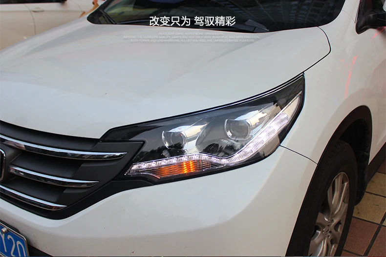 Автомобильный стайлинг фары для Honda CR-V CRV фары 2012- Головной фонарь светодиодный DRL передний свет Биксеноновые линзы ксенон HID