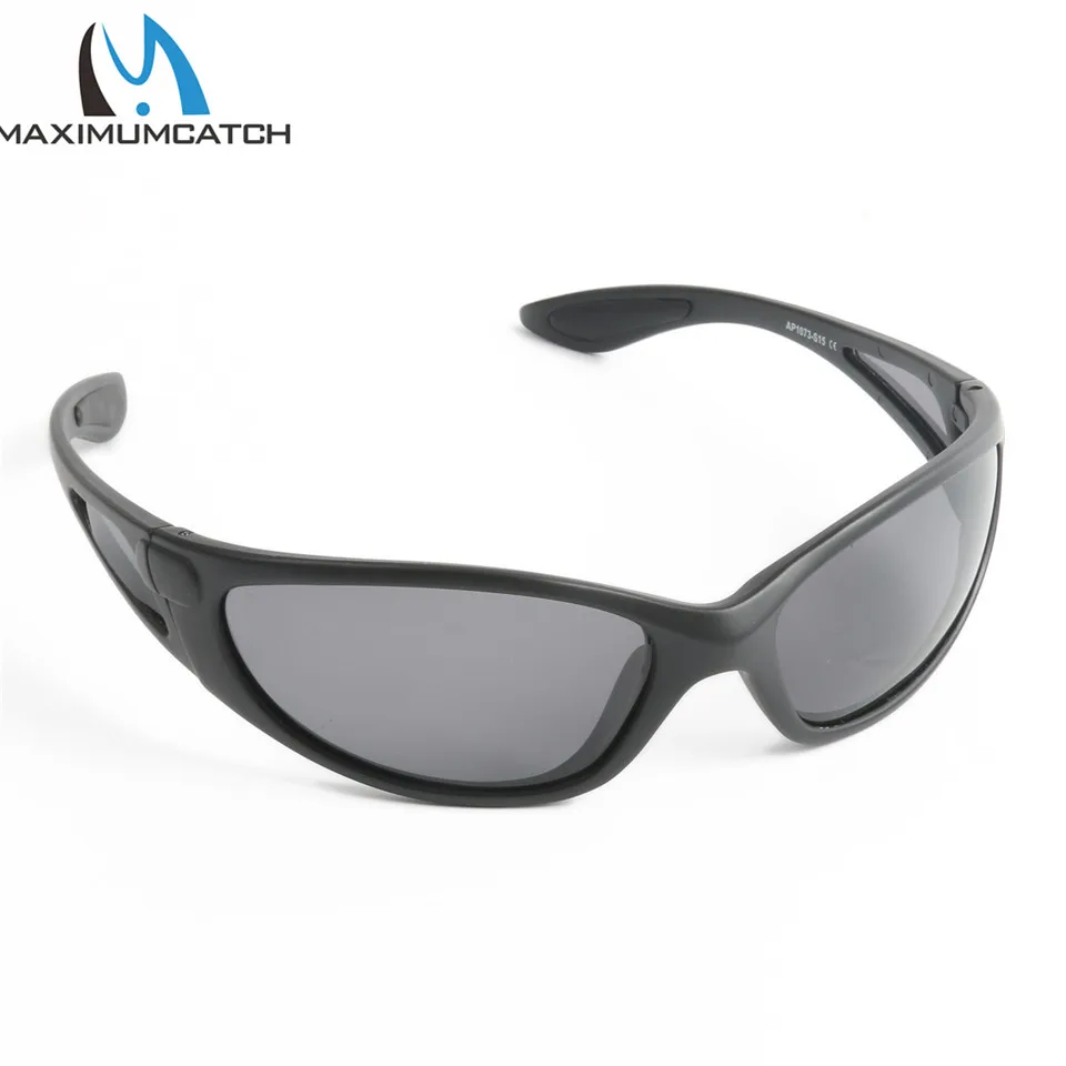 Grey Maximumcatch AP1073 Поляризованные спортивные солнцезащитные очки коричневый/желтый/серый цвета солнцезащитные очки для рыбалки Аксессуары для рыбалки - Цвет: Grey