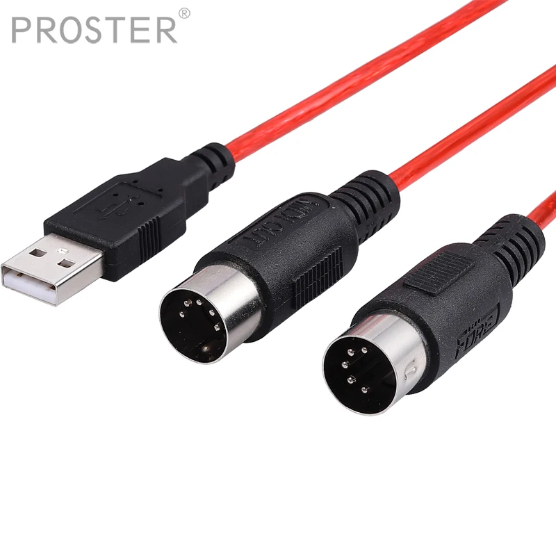 Prozor 5 контактный DIN MIDI к usb разъему кабель конвертер USB адаптер Интерфейс для Mac PC