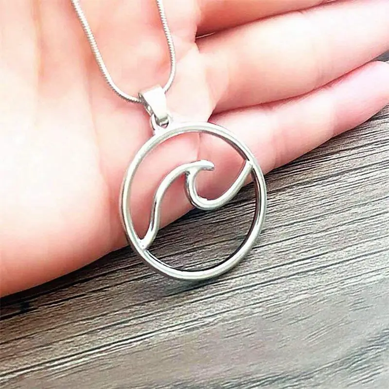 Женское модное серебряное ожерелье с подвеской цепочка на шею ювелирное изделие