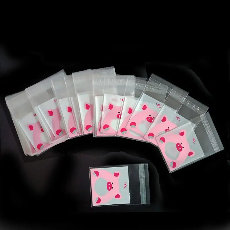 Подарочные пакеты полупрозрачные пластиковые в горошек обертка для кекс и