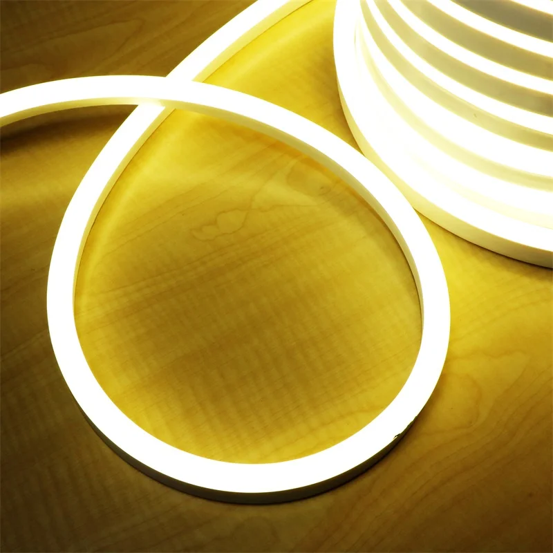 Светодиодная гибкая ленсветильник 220 В 110 SMD 5050 LED Неоновая Гибкая трубка 80