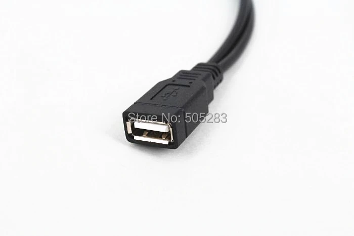 Кабель OTG с USB мама на папа + внешний кабель питания разветвитель адаптер для