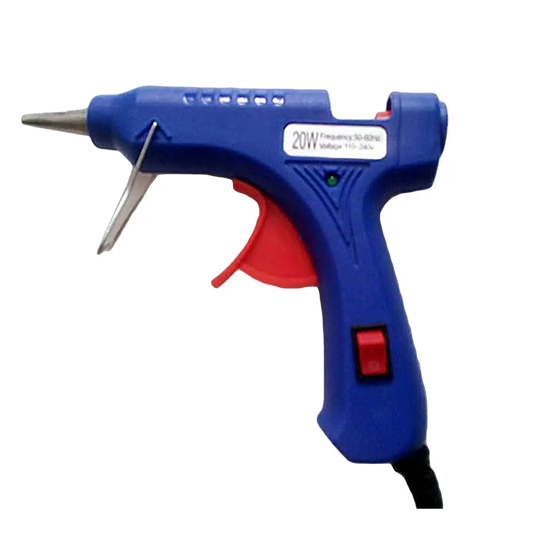 

20W EU Plug Blue Melt Glue Gun Industrial Mini Guns Thermo Electric Gluegun Heat Temperature Tool Graft Repair