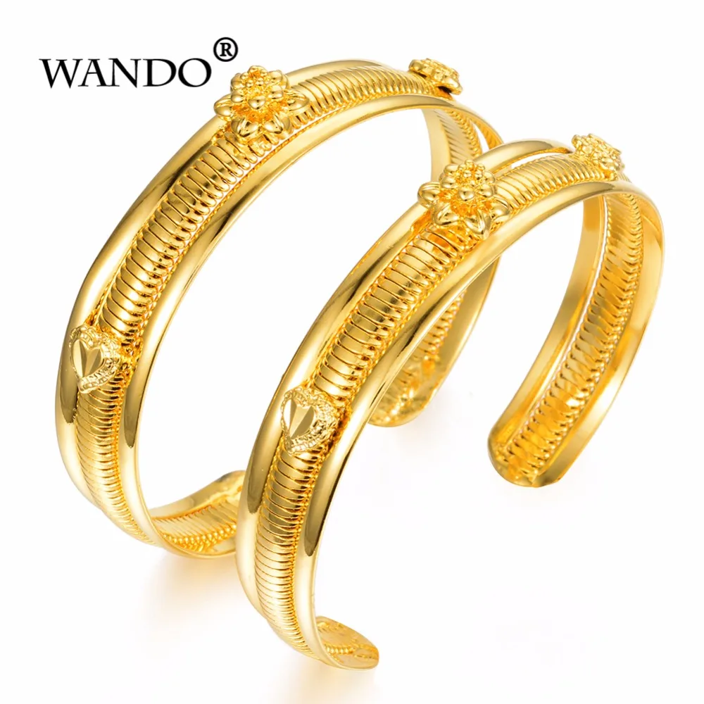 WANDO African Jewelry Golden Dubai Bracelet Thread Ethiopian b50 | Украшения и аксессуары