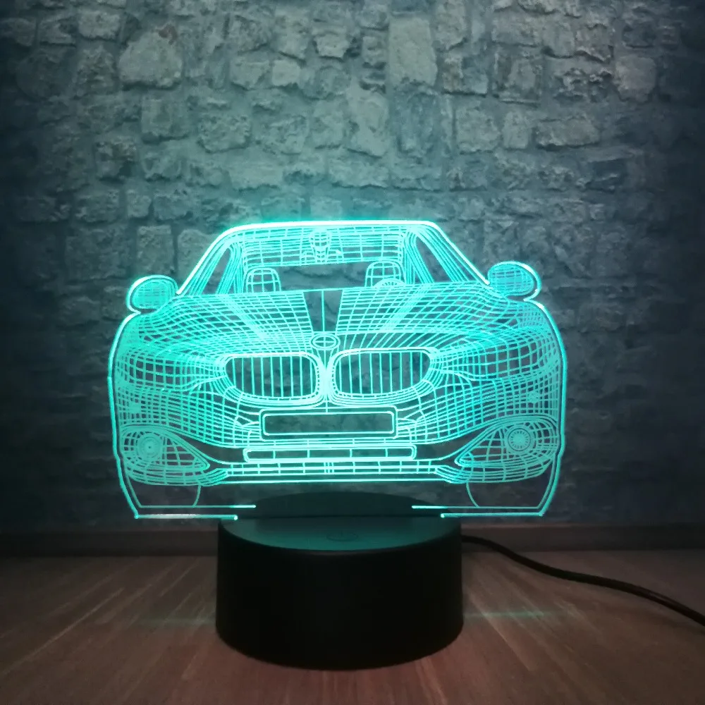 Автомобильная 3D лампа многоцветный RGB лампа светодиодный USB настольный ночник Лава светильник в спальню декор Освещение человек Мальчики Рождественский подарок игрушка