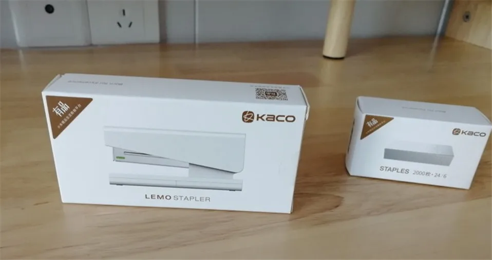 Xiaomi Mijia Kaco LEMO белый степлер 24/6 26/6 с 100 шт. скобы для Бумага Офис школа дома скобы