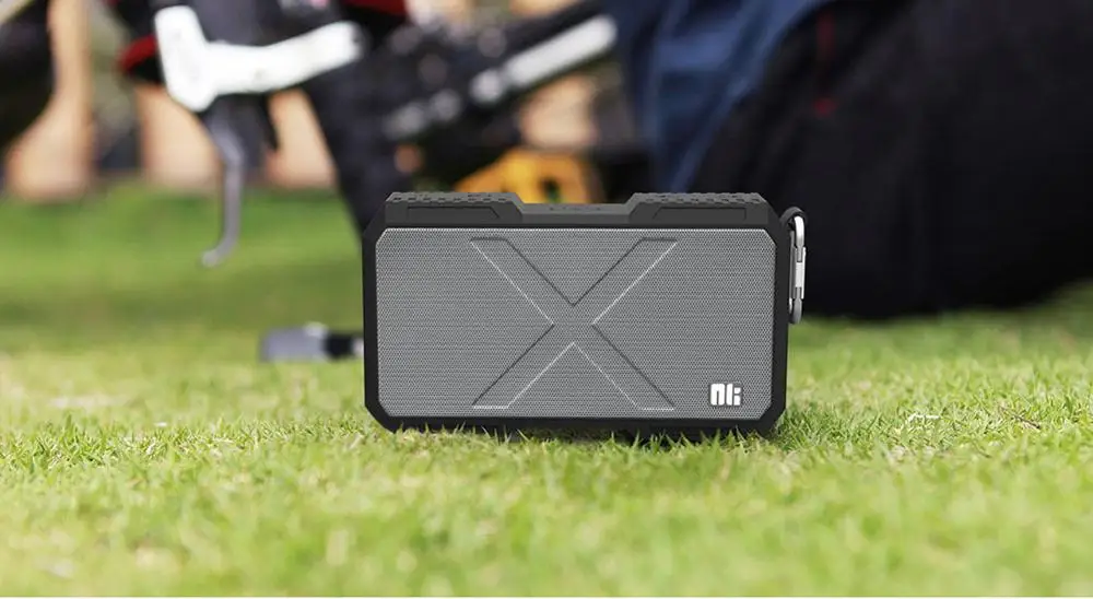 Черный NILLKIN Портативный стерео Беспроводная "аltavoz" Bluetooth Динамик Колонка Bt сабвуфер Динамик s Hi-Fi Водонепроницаемый резонирующей коробки Мощность банка - Цвет: Черный