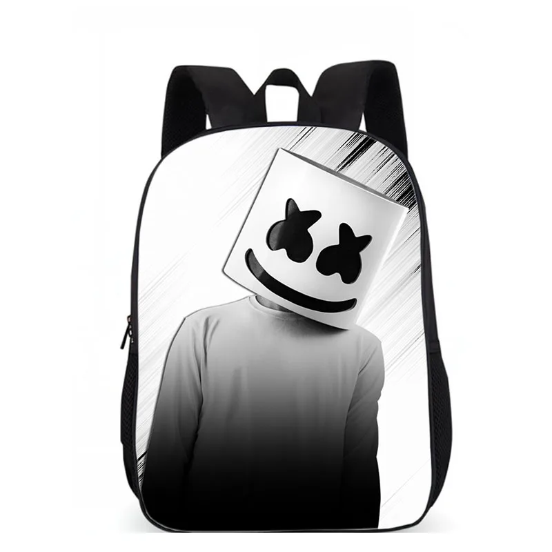 LUOBIWANG Marshmello детский школьный рюкзак известного диджея для подростков мальчиков и девочек, мужской женский рюкзак в стиле хип-хоп - Цвет: big2