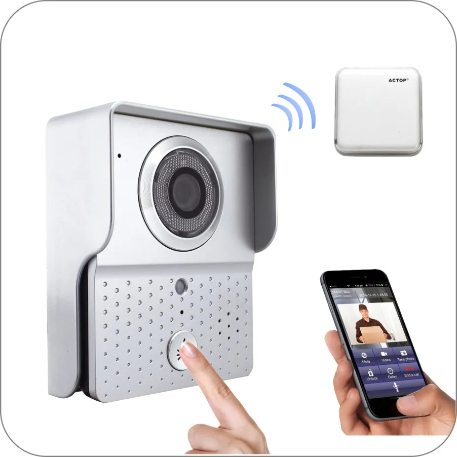HD 720P Беспроводной Wi Fi IP дверной звонок Домофон|doorbell intercom system|intercom systemip doorbell |