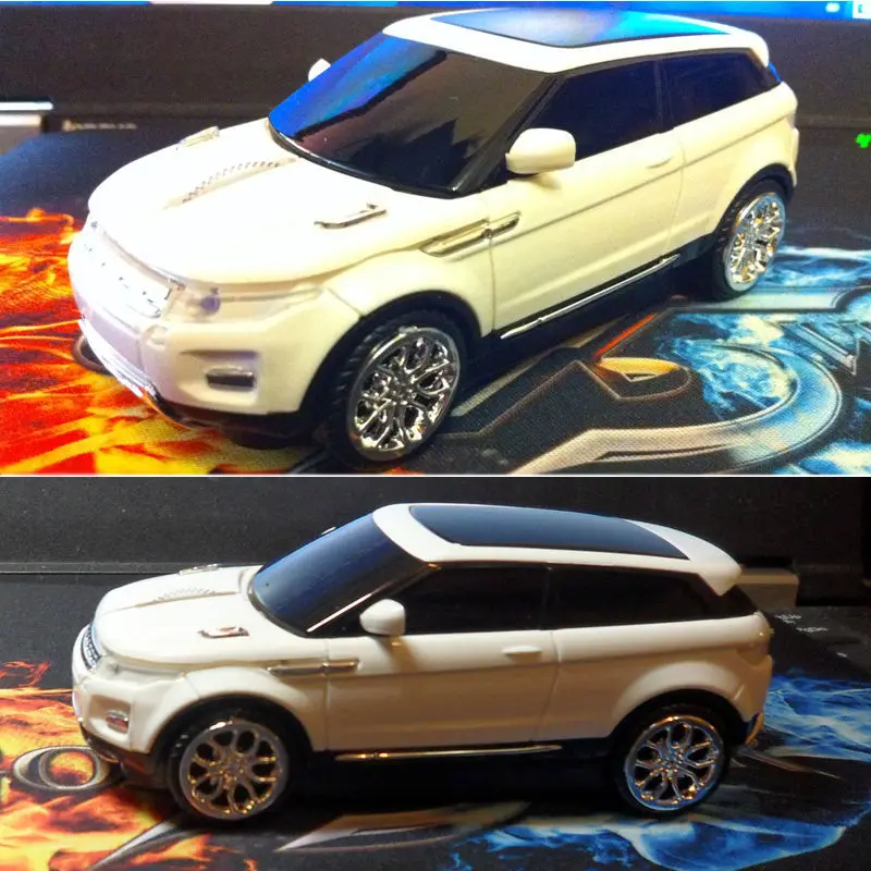 Беспроводная игровая мини мышь 2 4 ГГц 1600DPI 3D в форме автомобиля Usb оптическая для