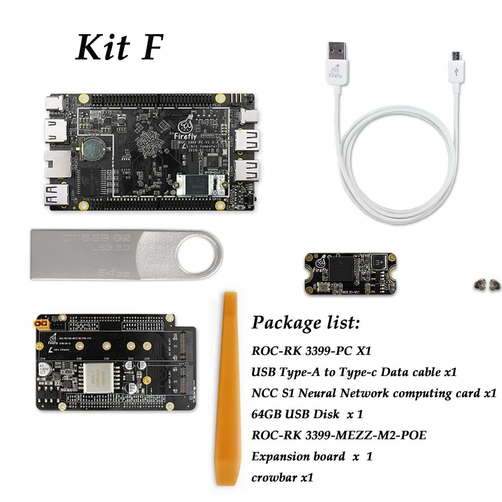 ROC RK3399 ПК на базе серверного уровня ARM Cortex A72, работает с Android 8,1 и Ubuntu 18,04, поддержка PD 2,0 и PO