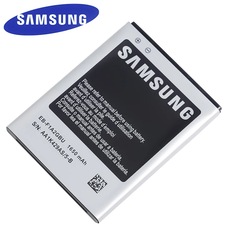 Samsung оригинальный EB F1A2GBU 1650 мА/ч Батарея для Galaxy S2 i9100 i9108 i9103 I777 i9105 i9188 i9050 Замена