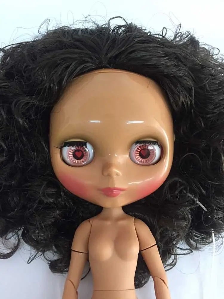 joint body Nude Blyth Doll black skin ksm 0017 Factory doll Fashion Suitable For DIY Change BJD Toy Girls | Игрушки и хобби