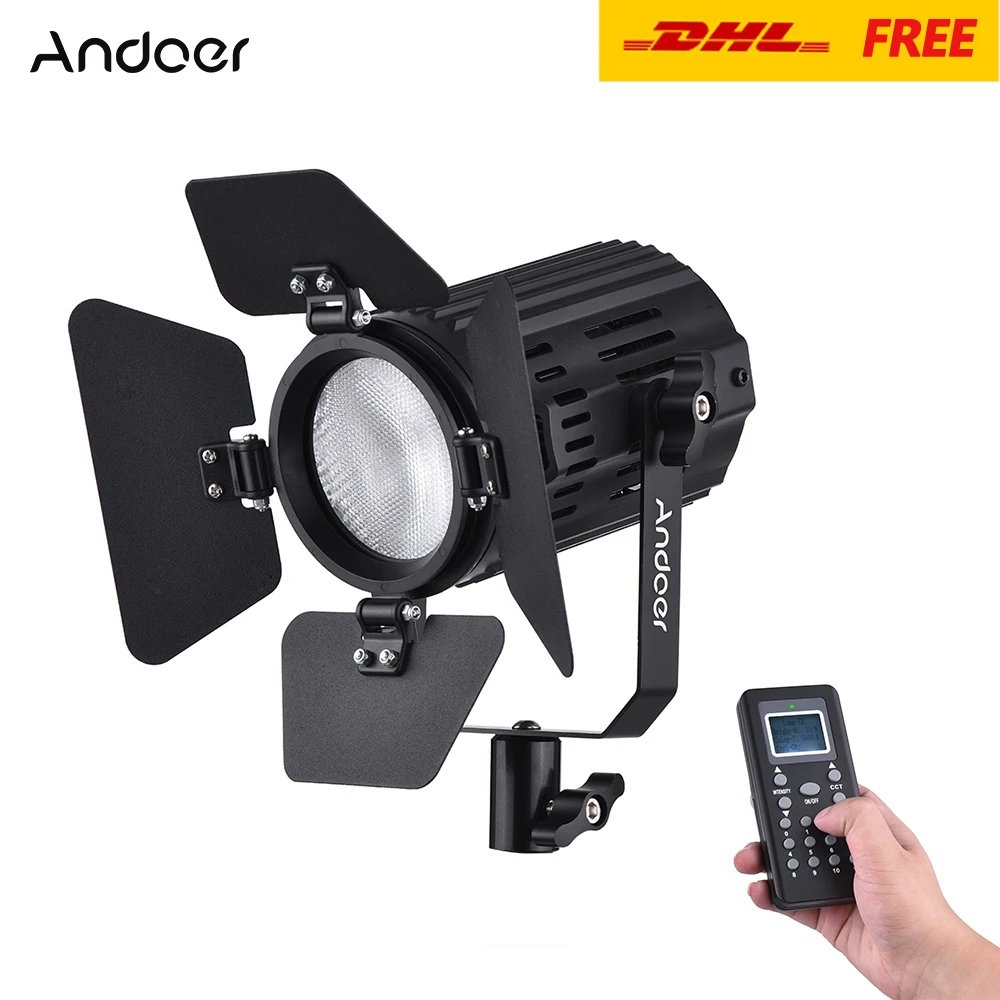 

Светодиодная лампа Andoer LS-60S 3200K-5600K для видеосъемки, двухцветсветильник с регулируемой температурой и пультом дистанционного управления для...