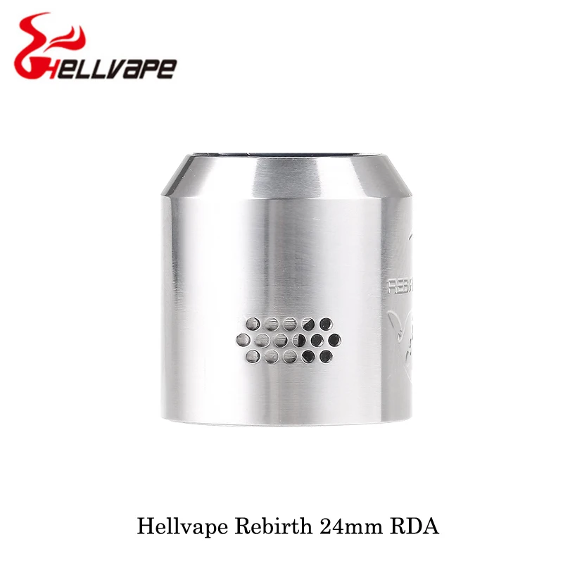 Электронная сигарета Hellvape Rebirth 24 мм RDA 810 Cobra капельный наконечник с одной катушкой для Squonkor Mod Vape Vaporizer VS Drop Dead