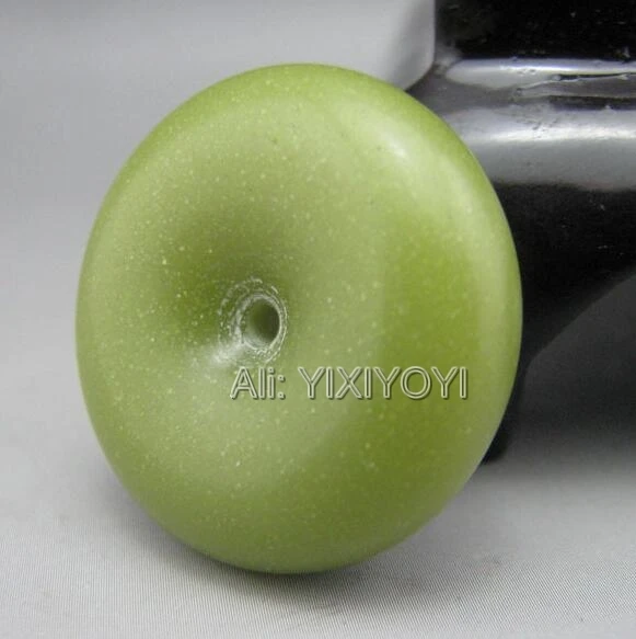 Натуральный люминесцентный камень резной круглый безопасный кулон на удачу с