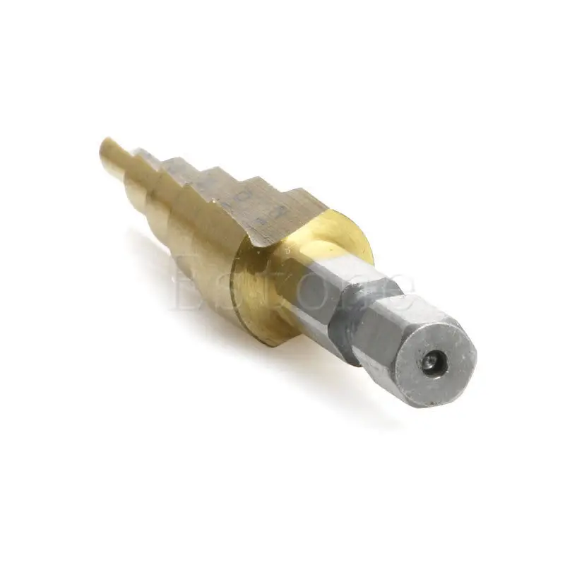 

4-12mm HSS Triangle Shank Pagoda Step Drill Bit L15