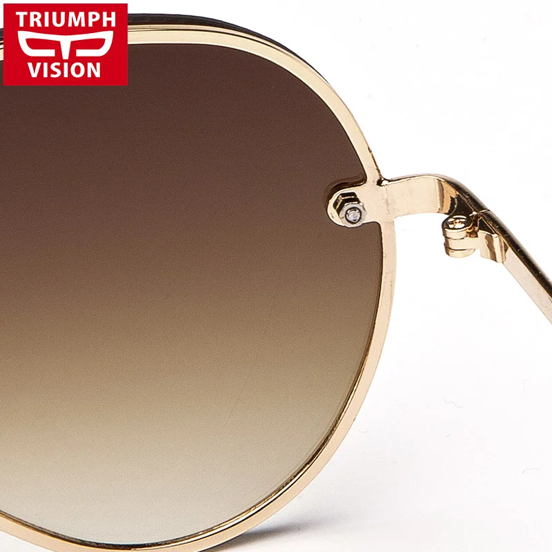 Женские солнцезащитные очки без оправы TRIUMPH VISION элегантные с градиентными