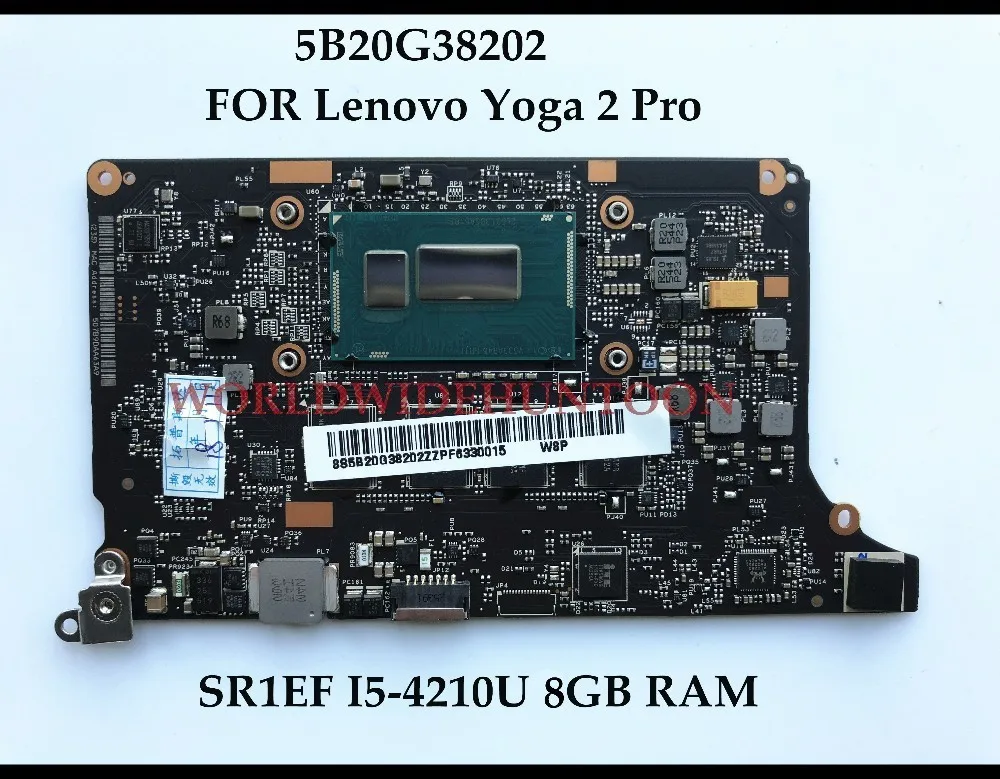 Оптовая продажа Для Lenovo YOGA 2 Pro Материнская плата для ноутбука 5B20G38202 SR1EF I5 4210U 8Гб RAM