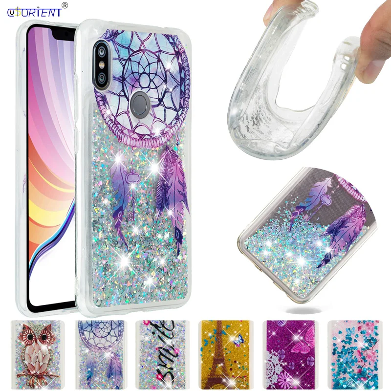 Шикарный чехол для Xiaomi Note 6 Redmi Pro Dynamic Liquid Quicksand TPU Xiomi Xaomi Red Mi 6Pro Funda|Чехлы-накладки| |
