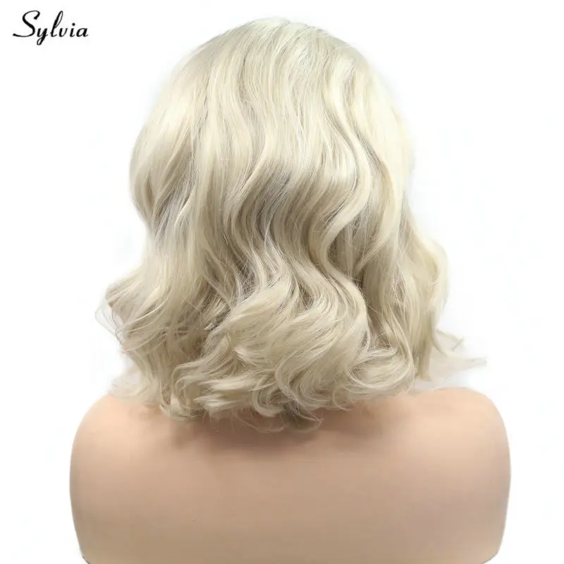 Sylvia парик короткие вьющиеся волосы женские боковые части синтетические