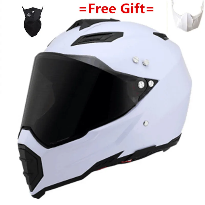 gloss white Черный глянец, шлем для мотогонок, велосипедный шлем, ATV, грязный велосипед, для спуска, MTB, DH, кросс, шлем, capacetes, s, m, l, xl, XXL - Цвет: gloss white